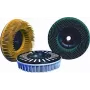 Disco de escova abrasiva 3M K120 115×22 mm para tratamento de superfícies