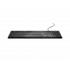 Teclado multimédia fino com fios NATEC HERRING — preto, layout low-profile, teclas multimédia