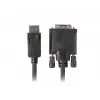 Adaptador de cabo de vídeo LANBERG DisplayPort para DVI-D CA-DPDV-10CU-0018-BK, 1,8 m, preto