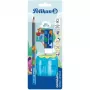 Pelikan Conjunto de lápis de aprendizagem Combino BS, borracha, afia-lápis, azul (821605)