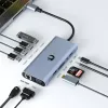 Adaptador USB-C 11-em-1 Hawk HW-HUB1101 — hub multiporta com 11 ligações