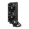 Kit de refrigeração líquida SAVIO NOX 240 mm – radiador de 240 mm, 2 ventoinhas de 120 mm, radiador de alumínio, base de cobre, compatível com LGA 2011/2011-v3/2066/1200/115x/775