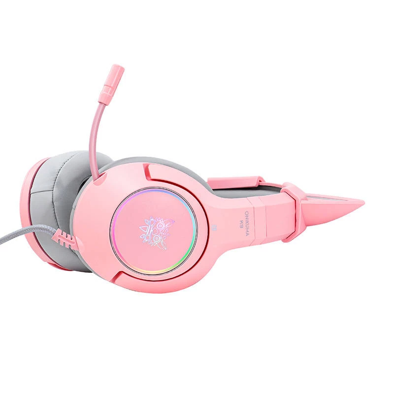 Headset Onikuma K9 Rosa RGB headset gaming