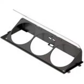 Suporte de ventoinha inferior angular HAVN HS 420 preto para montagem de ventoinhas de caixa