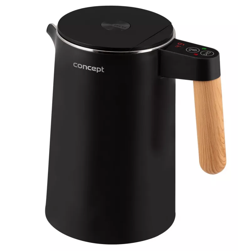 Chaleira elétrica de parede dupla 1,5 L Concept preto RK 3301