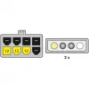 Delock 82397 cabo adaptador de alimentação PCI Express, 2x 4 pinos de 5,25" para PCIe de 8 pinos, 12 V, 0,30 m