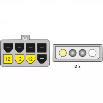 Cabo de alimentação PCI Express DeLOCK multicolor 0,30 m 82397