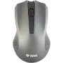 Rato sem fios simétrico 2,4 GHz, 3 botões, alcance 10 m