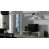 Cama Meble SOHO 140 móvel de TV, branco/cinzento brilhante