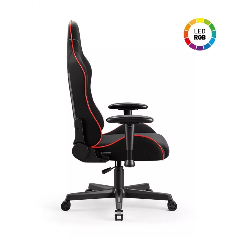Cadeira de gaming Diablo X-Starter preta LED — cadeira de gaming Diablo X-Starter com iluminação LED integrada