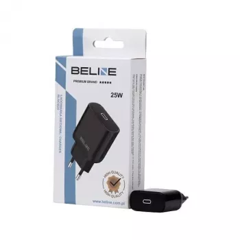 Carregador 25W USB-C PD 3.0 sem cabo preto