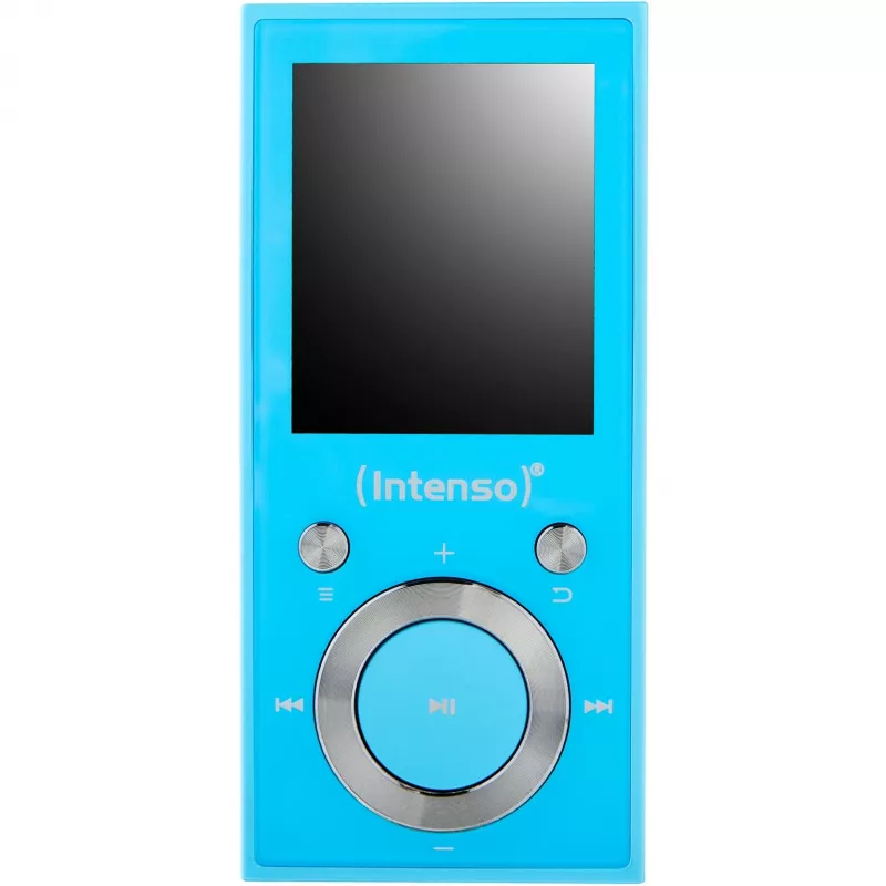 Leitor de MP3 INTENSO Video Scooter BT — 16 GB, ecrã LCD, compatível com MicroSD, azul