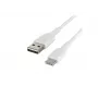 Cabo PVC USB-C para USB-A 15 cm branco