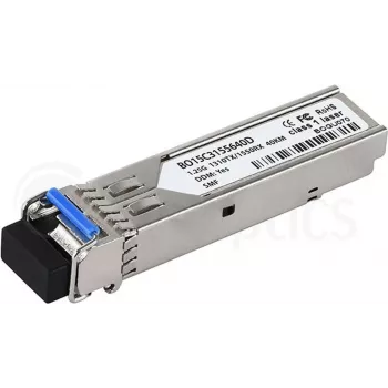 BlueOptics MGB-LA40-BO Transcetor SFP, compatível com Planet MGB-LA40 (BO15C3155640D), 1250 Mbit/s fibra