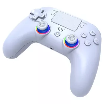 Comando Subsonic PS5 Wireless LED Controller branco D-pad Home Options Share
