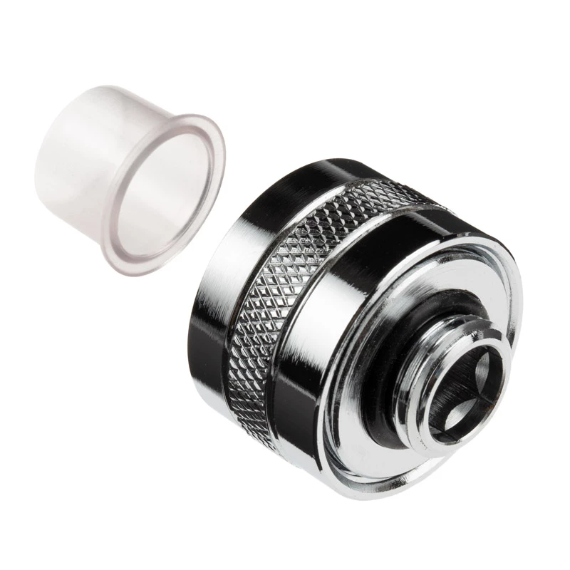 Conector Alphacool Eiszapfen Pro 16mm para tubo rígido G1/4, pack de 6 - cromado