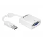 Adaptador de cabo de vídeo DeLOCK 61766 0,125m VGA DisplayPort branco