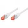 Tecline exertis Connect - cabo patch - RJ-45 (M) para RJ-45 (M) - 5 m - cabo SSTP - CAT 6 - sem halogéneos - branco (71505W)