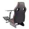Cockpit de corridas Subsonic SA5681 preto vermelho pele sintética malha metal