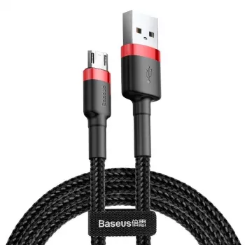 Cabo Micro-USB Baseus Cafule 1,5A 2 m (vermelho e preto)