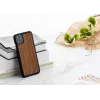 Capa para smartphone man and wood para iPhone 11 Pro Max — nogueira preta, parte traseira em madeira, moldura de proteção