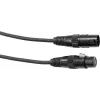 Cabo DMX EUROLITE XLR 5 pinos, 1 m, preto