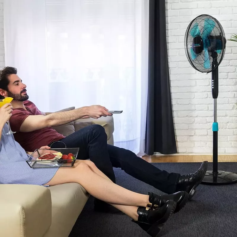 Cecotec EnergySilence 510 | Ventilador de pé | Diâmetro 40 cm | Níveis de velocidade 3 | Oscilação | 40 W