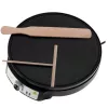 Adler AD 3093 Máquina de crepes elétrica de dupla face 2 em 1, 1600 W, preto