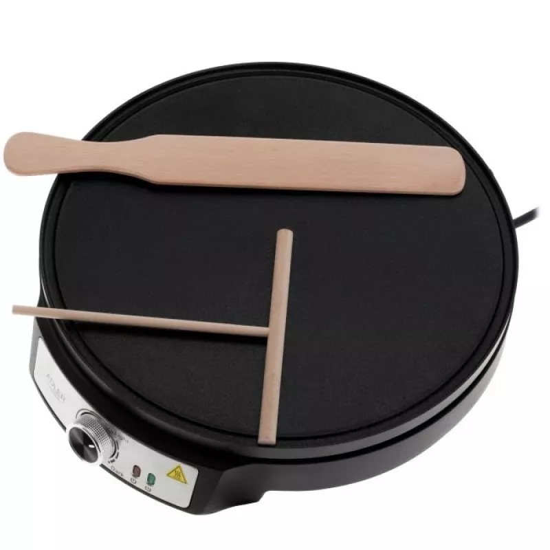 Adler AD 3093 Máquina de crepes elétrica de dupla face 2 em 1, 1600 W, preto