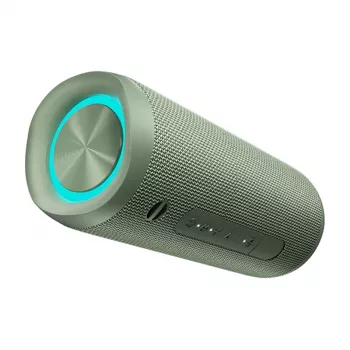 Altifalante sem fios QCY SP7 verde Bluetooth 5.0 portátil, bateria recarregável, design compacto