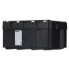 Caixa de ferramentas KETER Stack'N'Roll (17210831/253380) com 3 organizadores preto