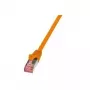 Cabo de rede LogiLink 10 m Cat.6 RJ-45 S/FTP laranja