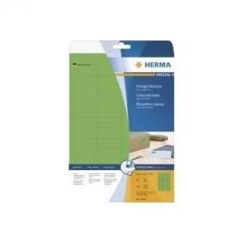 Etiquetas autocolantes para impressora HERMA Coloured Labels A4 45,7x21,2 mm verde papel mate 960 unid.