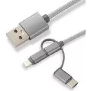 CoreParts MOBX-ACC-003 cabo USB 1 m Micro-USB A Micro-USB B cinzento