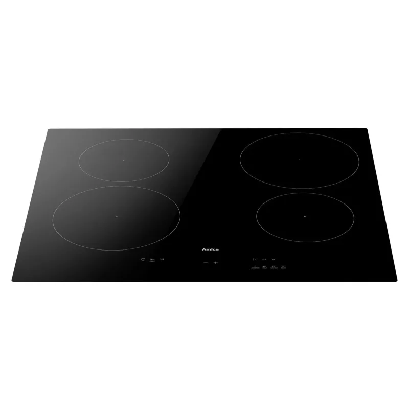Placa de indução de encastrar Amica PIH6540PHTUN, 4 zonas de cozinhar, controlo tátil
