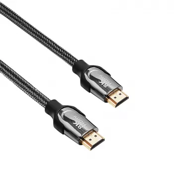 Cabo HDMI 2.1 Akyga AK-HD-30S, 48 Gbit/s, 8K 60 Hz / 4K 120 Hz, entrançado, 3 m, preto