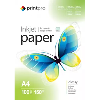 Papel fotográfico ColorWay PrintPro PGE150100A4 — 100 folhas, 150 g/m², A4