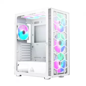 Caixa de PC Montech X3 GLASS Midi-Tower branca