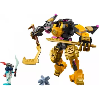 Conjunto de construção LEGO NINJAGO 71839 Arins Spinjitzu Mech de combate, 213 peças, 2 minifiguras, altura 160 mm