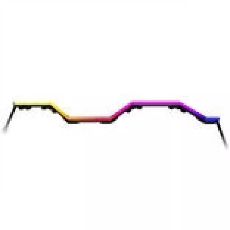 Kit de amplificação de luz RGB HYTE Noodle — Caixa universal, preto, 575×14×5,3 mm