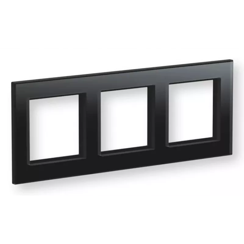 eQ-3 Homematic IP 162150A1 Moldura de vidro, tripla, preto