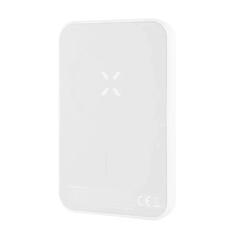 Powerbank portátil FIXED FIXZENM-6-WH — 6000 mAh, carregamento rápido USB-C, branco