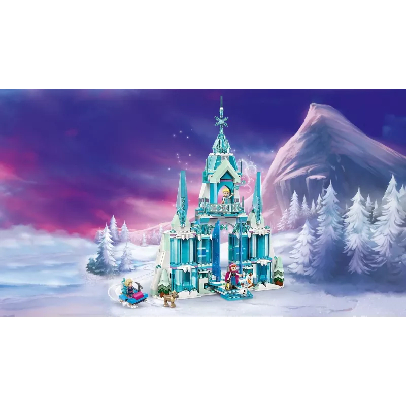 Brinquedo de construção LEGO Disney Princess Palácio de Inverno da Elsa 43244 — conjunto de construção para brincadeira imaginativa