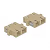 Adaptador de fibra ótica DELOCK SC fêmea–fêmea bege, pack de 4 (modelo 85996)