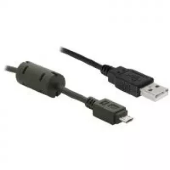 DeLOCK - Cabo USB - USB Type-A, 4 pinos (macho) - Micro-USB, Type-B (macho) - 1 m (82299)