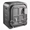 Máquina de secar roupa GreenBlue GB415, secador doméstico compacto, capacidade de 3 kg, 830 W, tambor 260×460 mm, cinzento