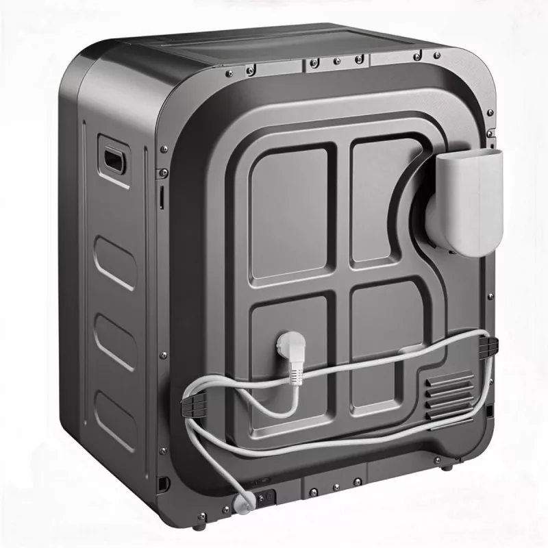Máquina de secar roupa GreenBlue GB415, secador doméstico compacto, capacidade de 3 kg, 830 W, tambor 260×460 mm, cinzento