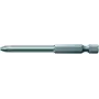 Wera 05 060029 001 ponta Pozidriv PZ1 para furos profundos, 1/4" (6,3 mm), 89 mm