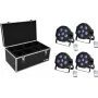 Luz LED de chão EUROLITE SLS-603 TCL UV 4x – luz LED de palco/chão com 4 tubos UV-TCL