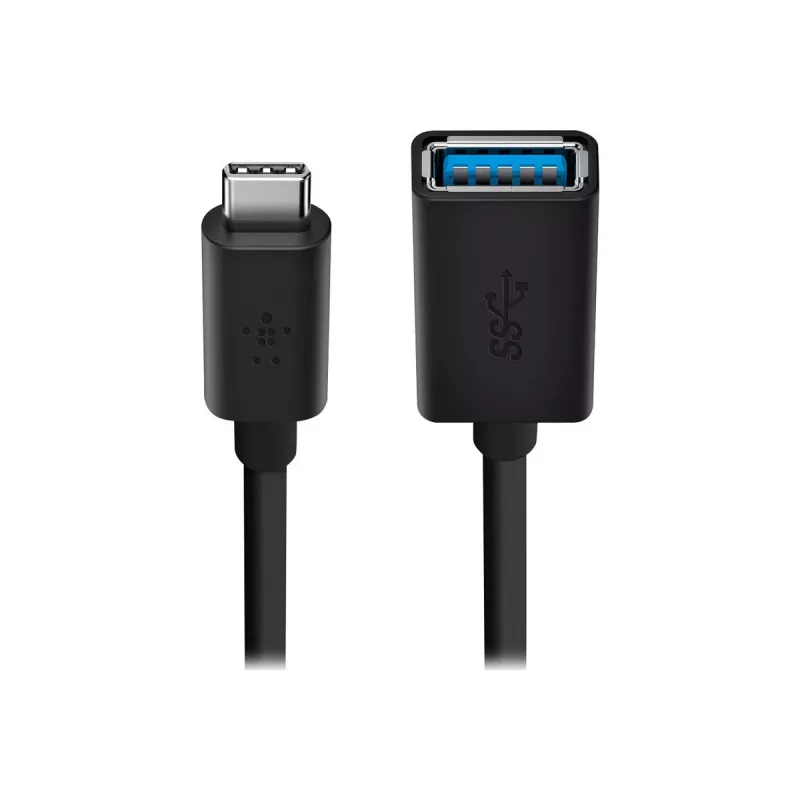 Belkin adaptador USB 3.0 de USB-C para USB-A, 5 Gbps, preto